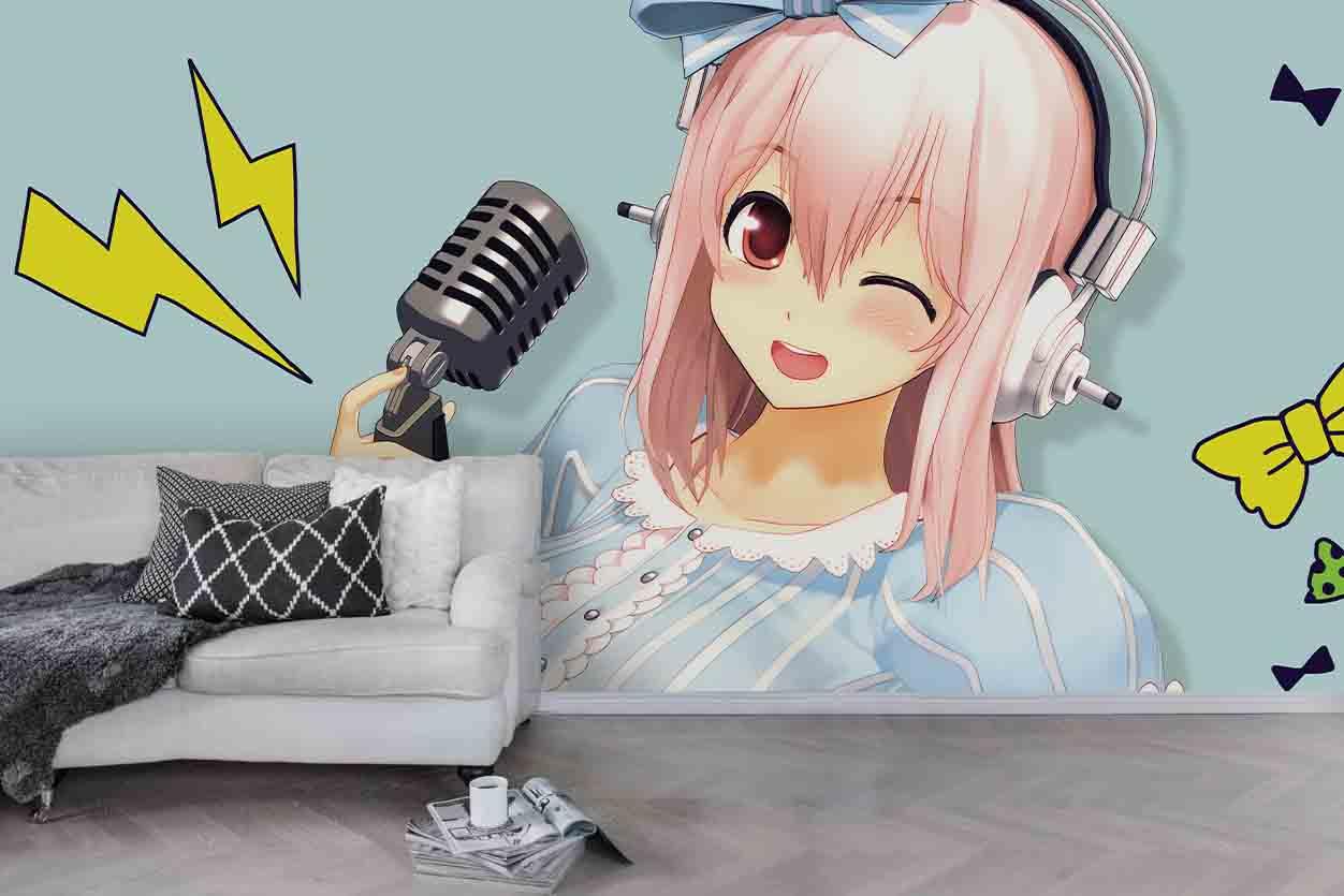 3D Hatsune Miku Wall Mural Wallpaper 183- Jess Art Decoration