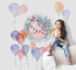 3D Watercolor Balloon Hedgehog Wall Mural Wallpaper 20- Jess Art Decoration