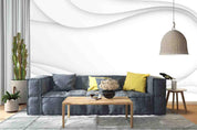 3D  Abstract Grey Ripple Texture Grey Wall Mural Wallpaper SWW1102- Jess Art Decoration