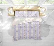 3D Purple Stripes Lavender Quilt Cover Set Bedding Set Pillowcases 34- Jess Art Decoration