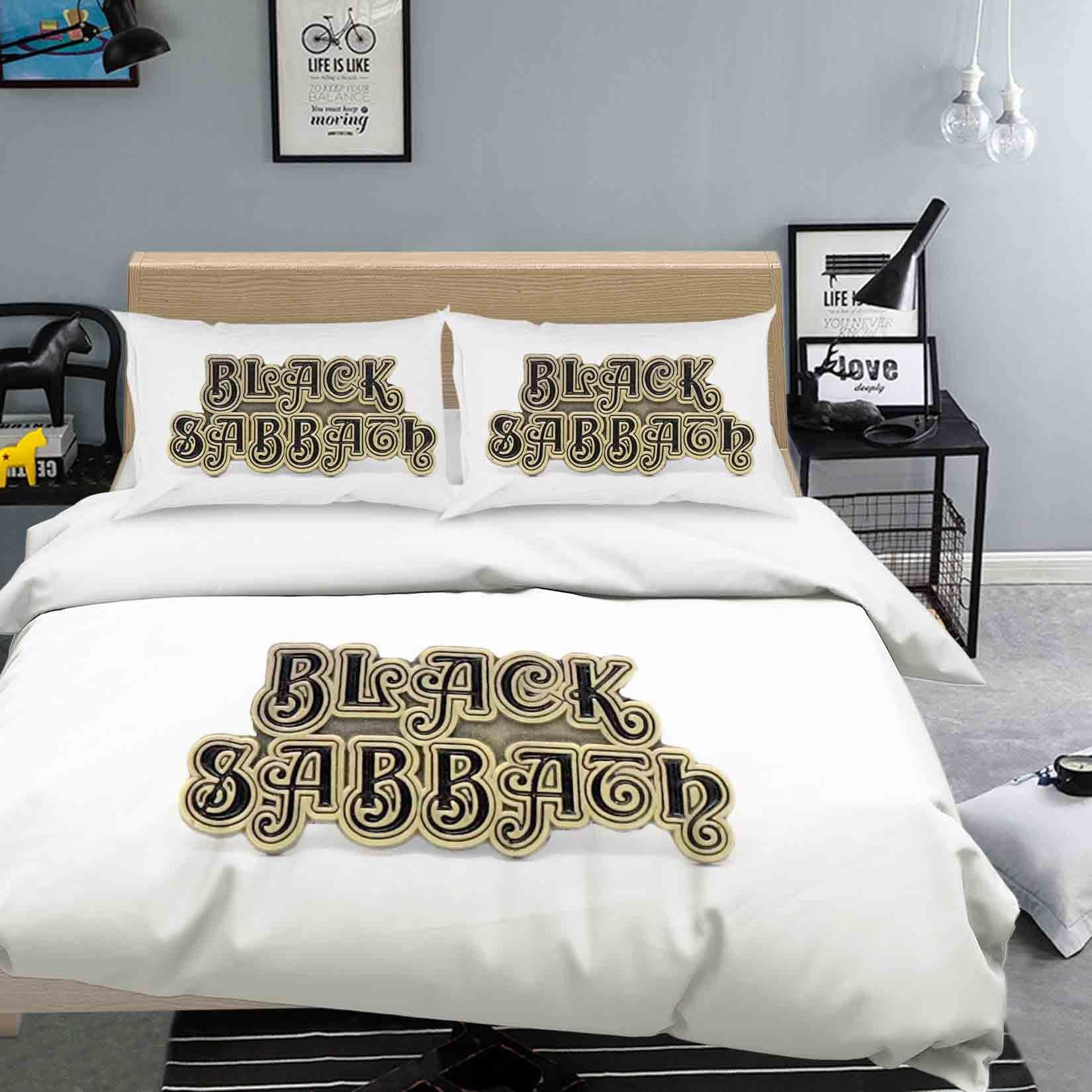 3D White Black Sabbath Quilt Cover Set Bedding Set Duvet Cover Pillowcases SF89- Jess Art Decoration
