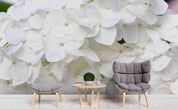 3D White Flowers Wall Mural Wallpaper SF03- Jess Art Decoration