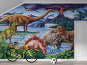 3D Dinosaur Jurassic Park Wall Mural Wallpaper LQH 408- Jess Art Decoration