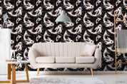 3D Vintage Carp Pattern Wall Mural Wallpaper LXL 1158- Jess Art Decoration