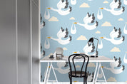 3D Swan Wild Geese Clouds Wall Mural Wallpaper 67- Jess Art Decoration