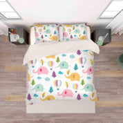 3D Cartoon Elephant Tree Quilt Cover Set Bedding Set Pillowcases 156- Jess Art Decoration