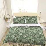 3D Plant Leaves Flower Pattern Quilt Cover Set Bedding Set Duvet Cover Pillowcases WJ 9088- Jess Art Decoration
