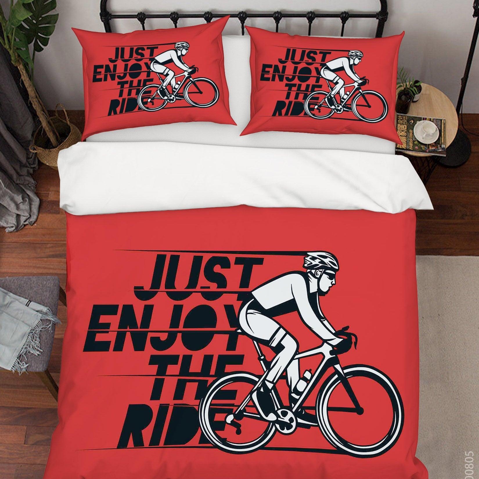 3D Just Rnjoy The Ride Quilt Cover Set Bedding Set Duvet Cover Pillowcases LXL 25- Jess Art Decoration