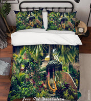3D Tropical Jungle Park Quilt Cover Set Bedding Set Duvet Cover Pillowcases 98 LQH- Jess Art Decoration