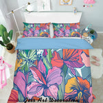 3D Color Flowers Quilt Cover Set Bedding Set Pillowcases  114- Jess Art Decoration
