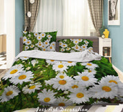 3D White Chrysanthemum Quilt Cover Set Bedding Set Duvet Cover Pillowcases 234- Jess Art Decoration