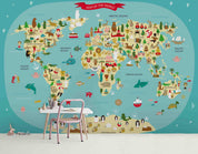 3D World Map Wall Mural Wallpaper 157- Jess Art Decoration