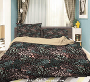 3D Abstract Hand Drawn Leaves Pattern Quilt Cover Set Bedding Set Duvet Cover Pillowcases WJ 6870- Jess Art Decoration