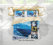 3D Snowboard Mountain Quilt Cover Set Bedding Set Duvet Cover Pillowcases A153 LQH- Jess Art Decoration