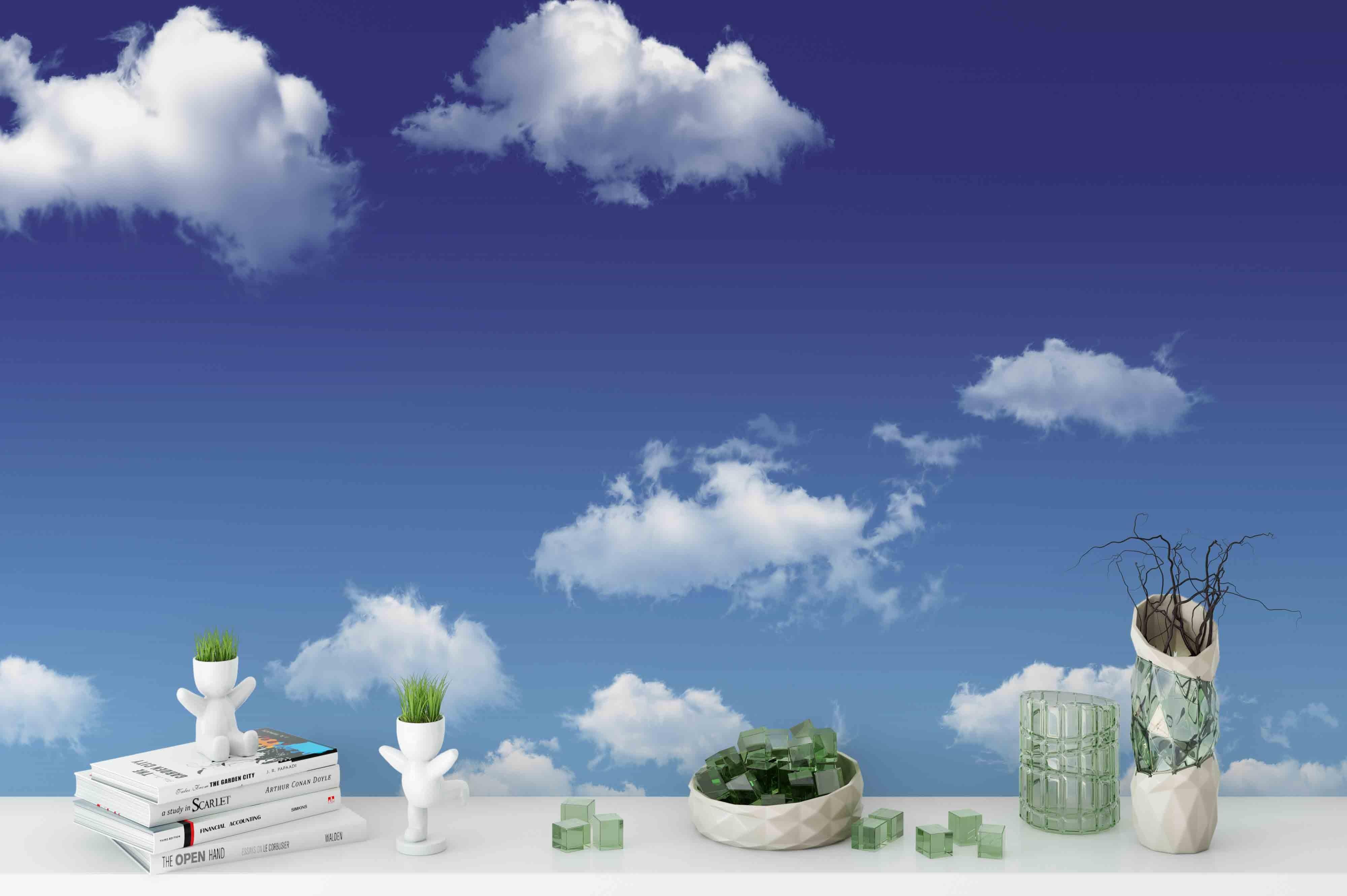 3D Sky Clouds Wall Mural Wallpaper 218- Jess Art Decoration