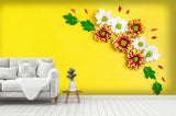 3D flower leaves wall mural wallpaper 32- Jess Art Decoration