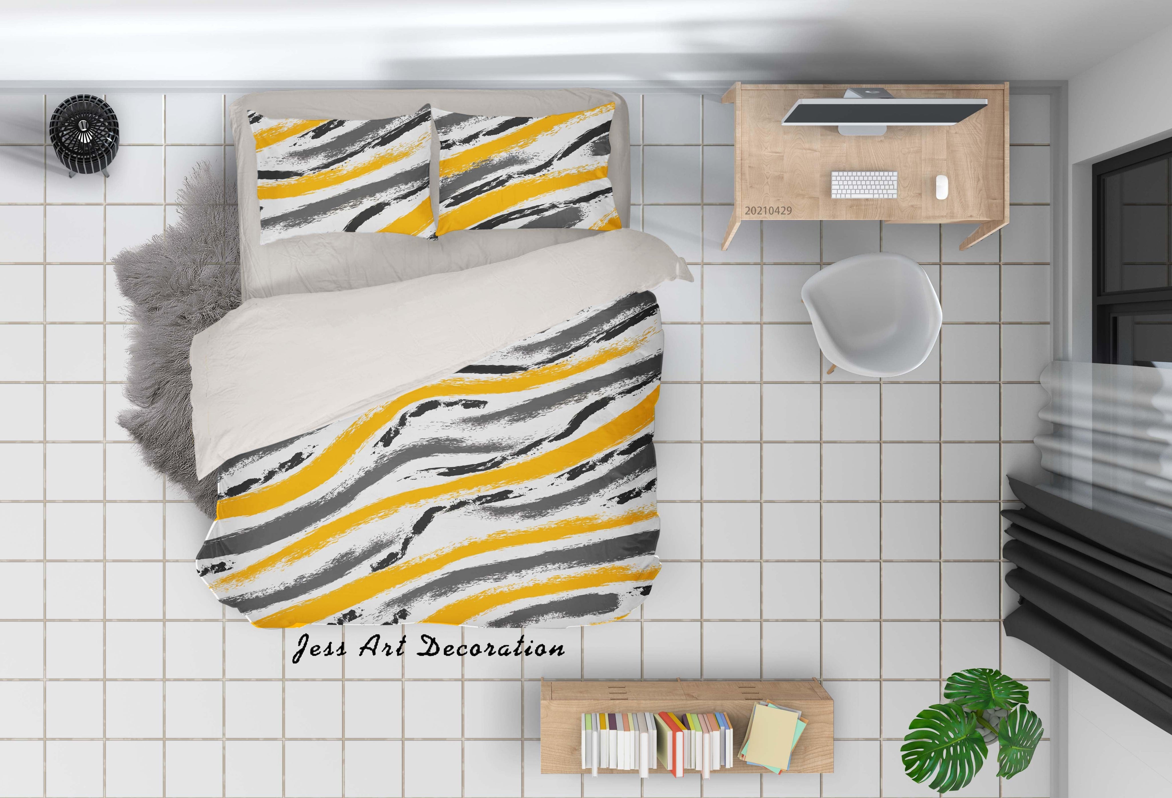 3D Abstract Color Pattern Quilt Cover Set Bedding Set Duvet Cover Pillowcases 32- Jess Art Decoration