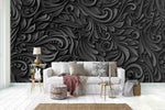 3D Black White Pattern Relief Effect Wall Mural Wallpaper 27- Jess Art Decoration