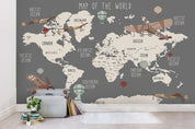 3D Retro Aircraft World Map Wall Mural Wallpaper 31- Jess Art Decoration