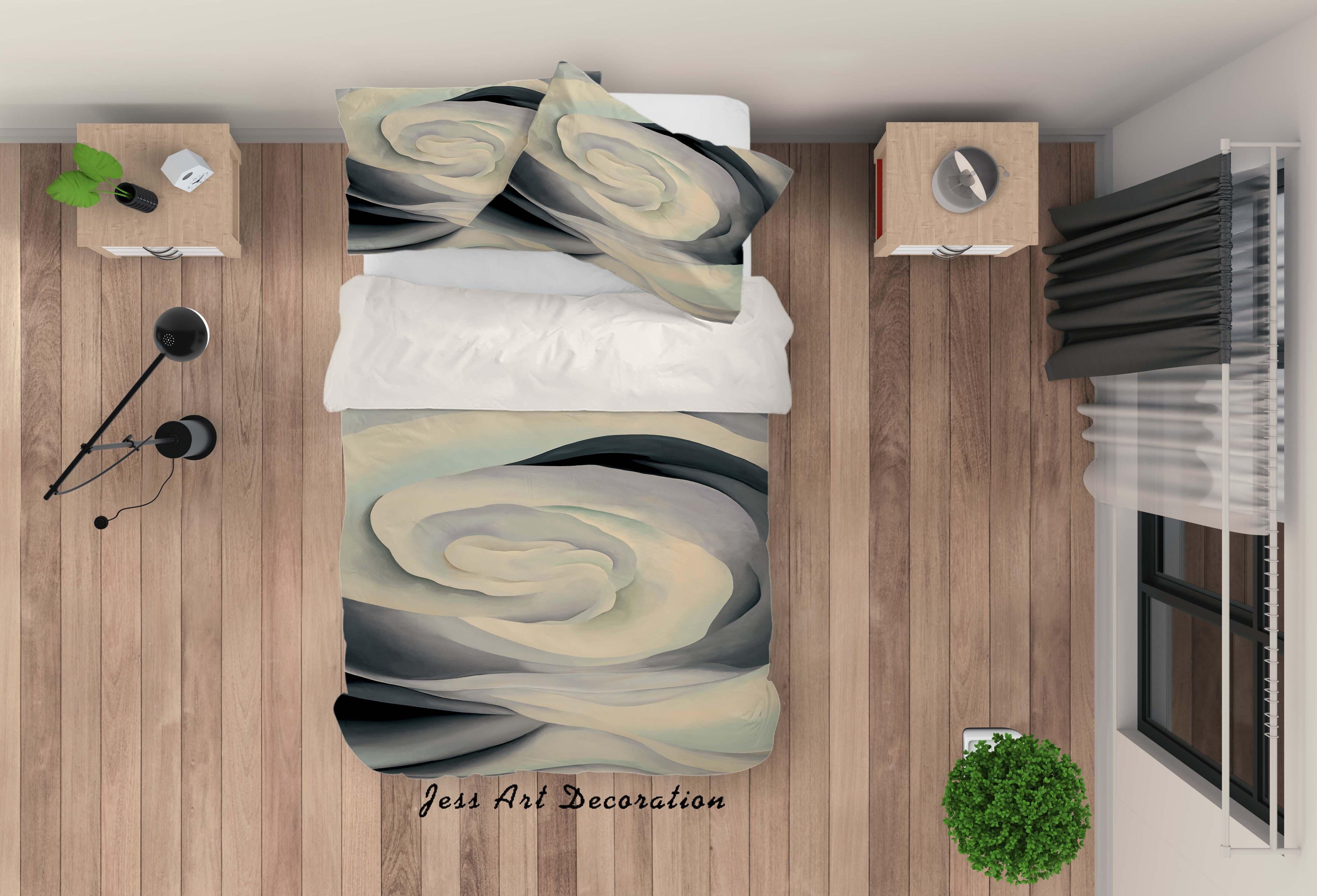 3D Vortex Quilt Cover Set Bedding Set Pillowcases 68- Jess Art Decoration