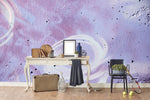 3D Purple Brick Holes Graffiti Wall Mural Wallpaper 59- Jess Art Decoration