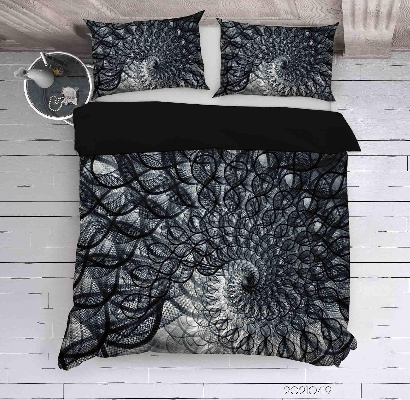 3D Abstract Geometric Architecture Quilt Cover Set Bedding Set Duvet Cover Pillowcases 195- Jess Art Decoration