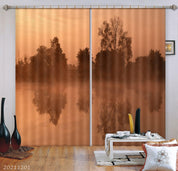 3D Landscape Plant Forest Yellow Curtains and Drapes LLL 13- Jess Art Decoration