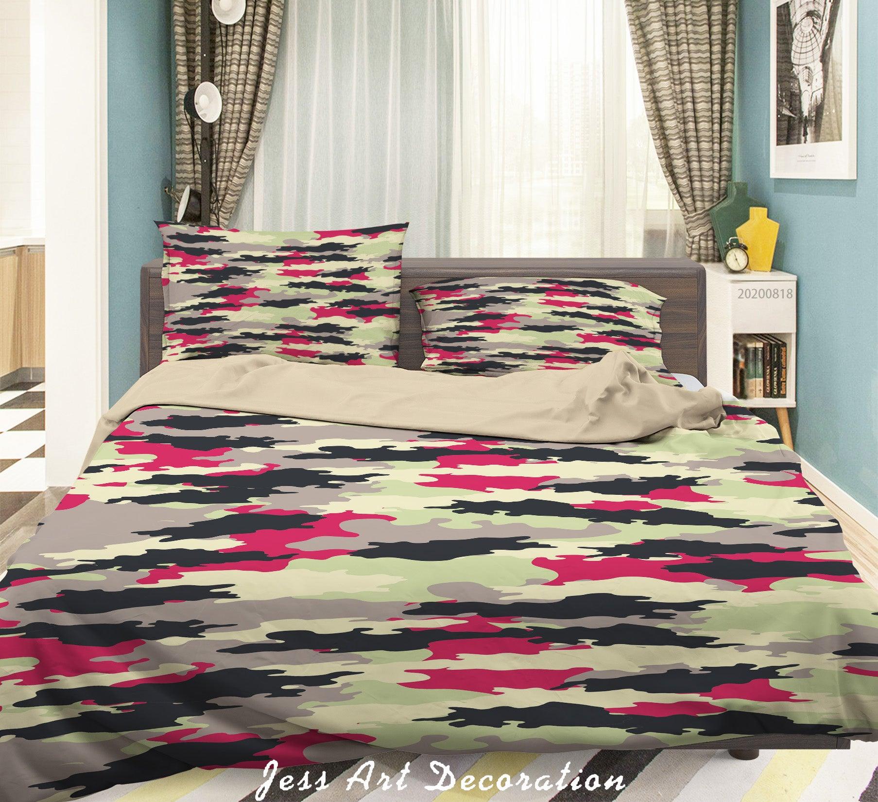 3D Abstract Colorful Painting Quilt Cover Set Bedding Set Duvet Cover Pillowcases LXL- Jess Art Decoration