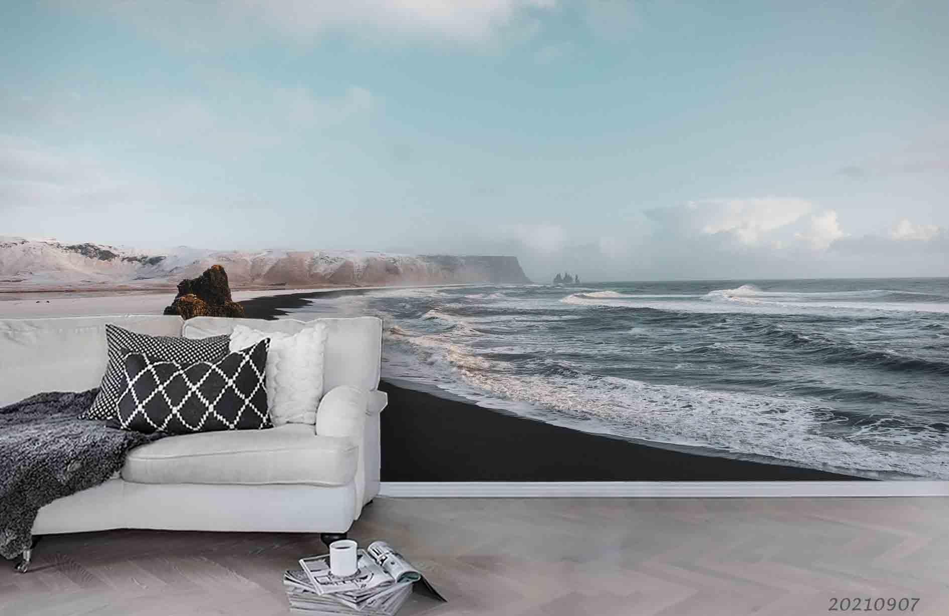 3D Sky Beach Landscape Wall Mural Wallpaper LQH 110- Jess Art Decoration