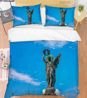 3D Blue Sky Sculpture Quilt Cover Set Bedding Set Duvet Cover Pillowcases 292- Jess Art Decoration