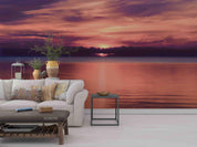 3D Evening Lake Sunset Wall Mural Wallpaper SWW2972- Jess Art Decoration