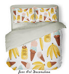 3D Color Ice Cream Fruits Quilt Cover Set Bedding Set Pillowcases  28- Jess Art Decoration