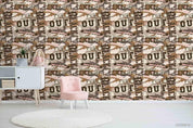 3D Vintage Letter Pattern Wall Mural Wallpaper LXL 1140- Jess Art Decoration