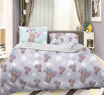 3D Bear Butterfly Clouds Quilt Cover Set Bedding Set Pillowcases 36- Jess Art Decoration
