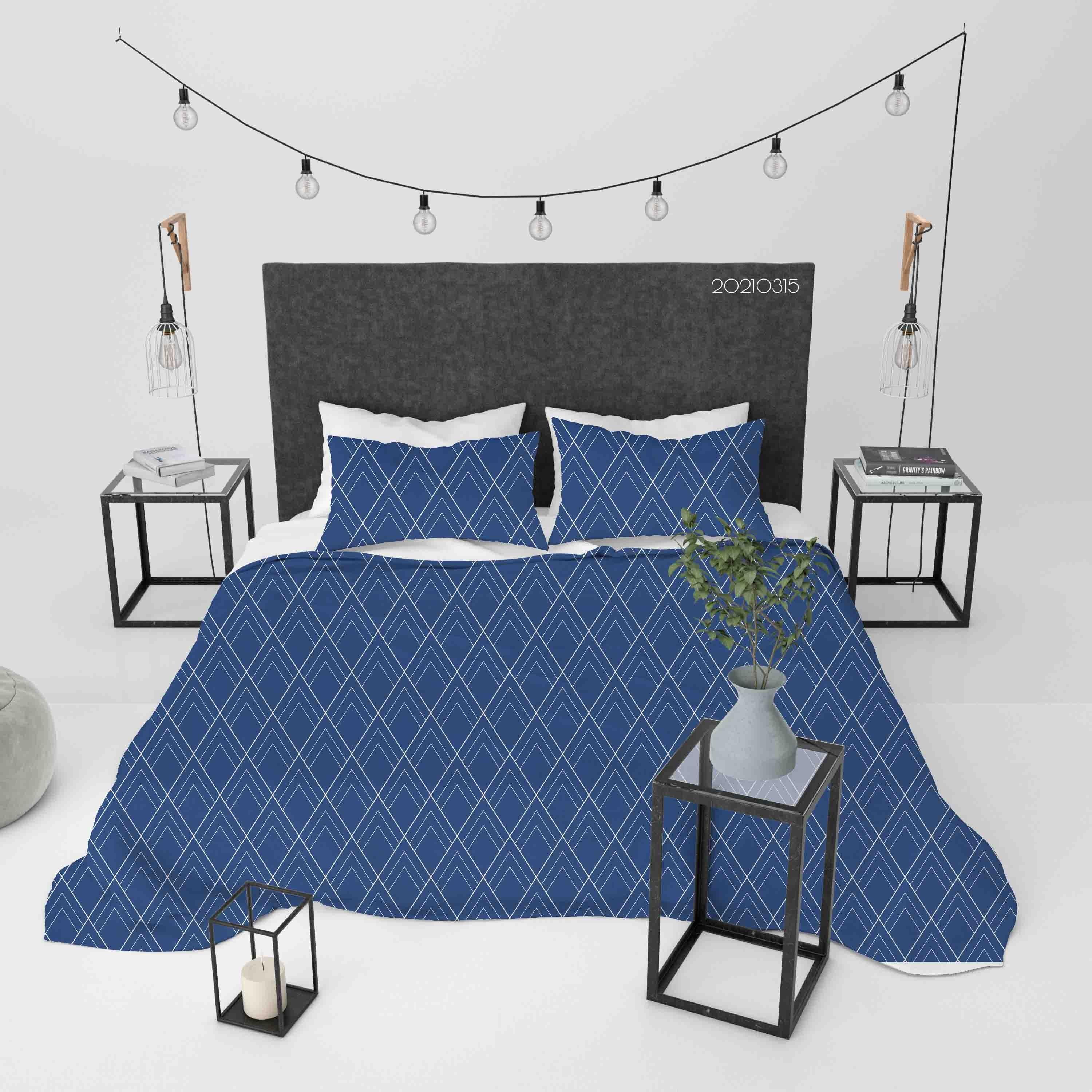 3D Abstract Geometric Art Decoration Quilt Cover Set Bedding Set Duvet Cover Pillowcases 238- Jess Art Decoration