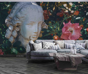 3D Sculpture Floral Wall Mural Wallpaper LQH 173- Jess Art Decoration