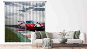 3D Red Race Car Curtains and Drapes LQH 20- Jess Art Decoration