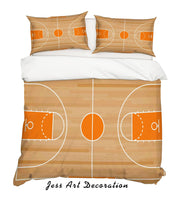 3D Basketball Hall Quilt Cover Set Bedding Set Pillowcases 54- Jess Art Decoration