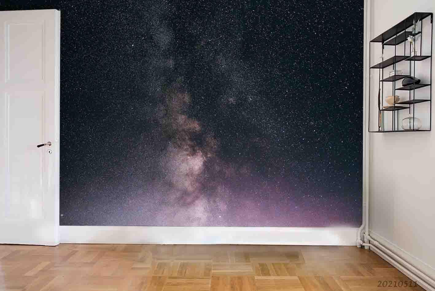 3D Starry Sky Nature Landscape Wall Mural Wallpaper LQH 159- Jess Art Decoration