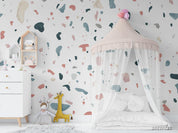 3D Soft Terrazzo Confetti soft terrazzo confetti pattern wall mural wallpaper for nursery
