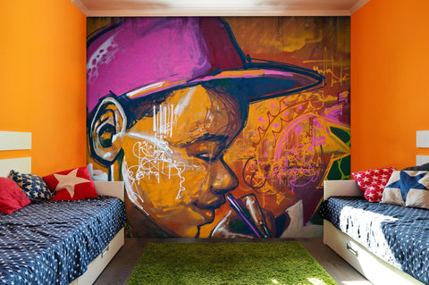 3D Abstract Graffiti Boy Wall Mural Wallpaper 171- Jess Art Decoration
