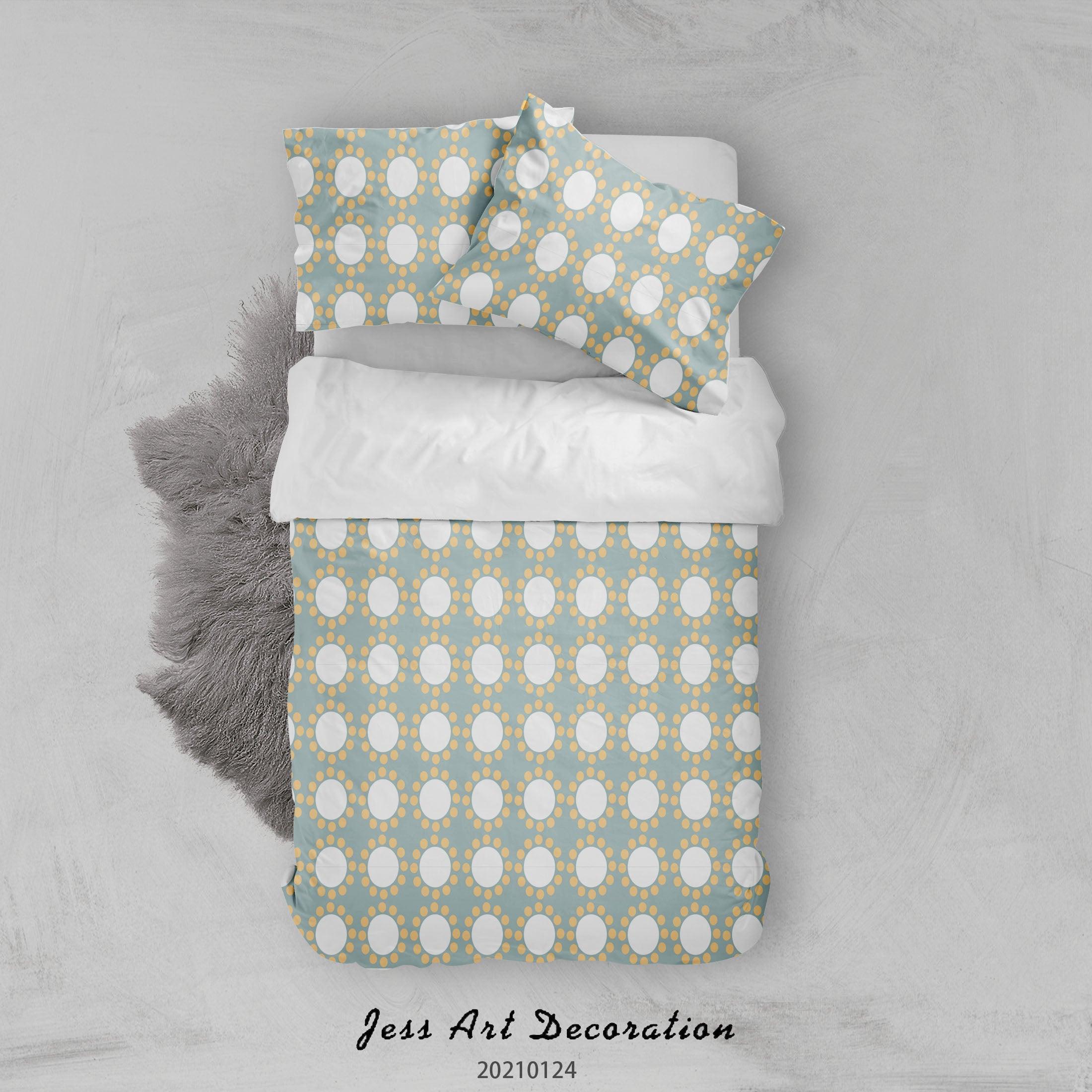 3D Abstract Geometric Shape Quilt Cover Set Bedding Set Duvet Cover Pillowcases 66- Jess Art Decoration