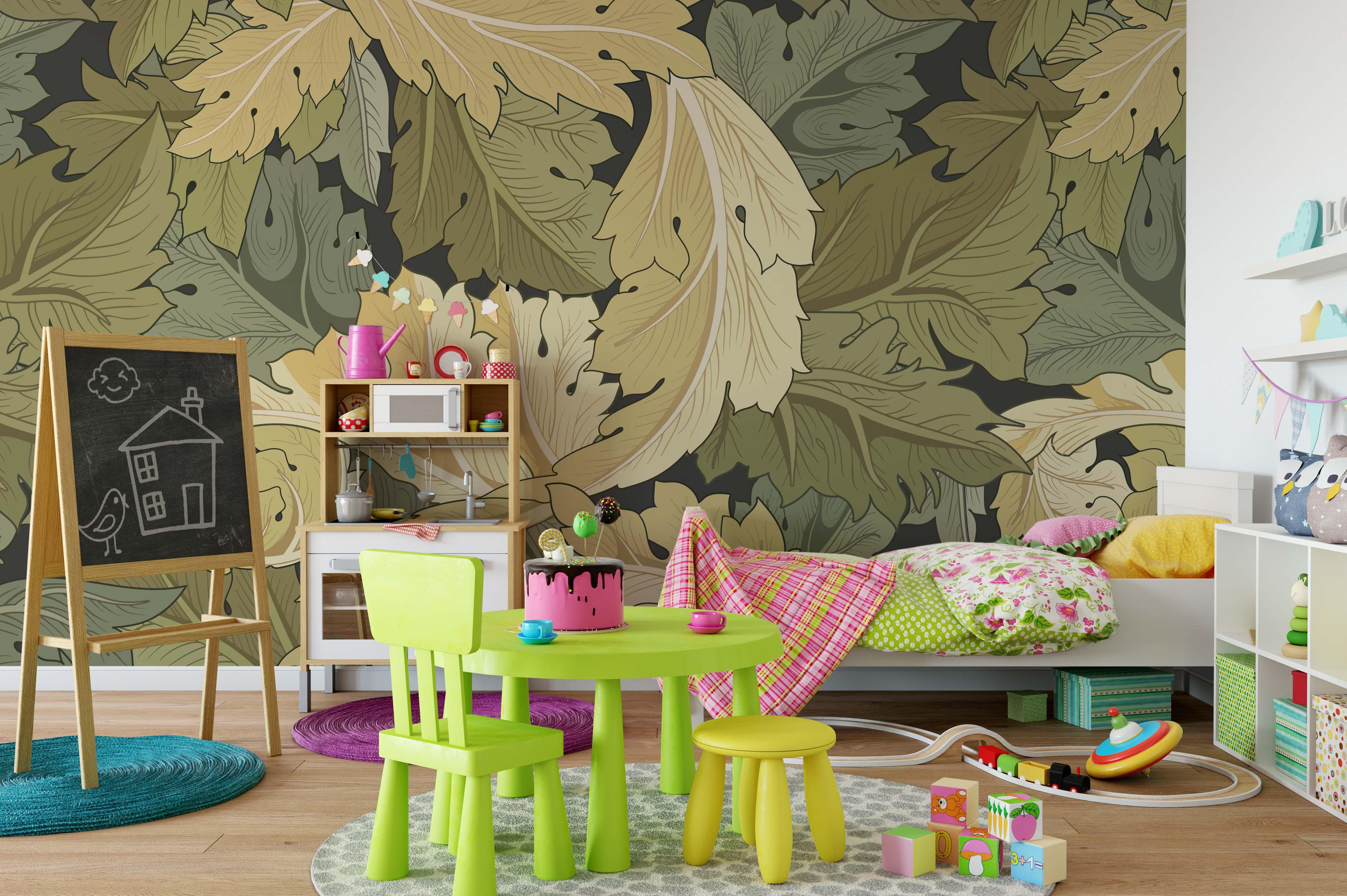 3D Yellow Leaves Wall Mural Wallpaper 27- Jess Art Decoration