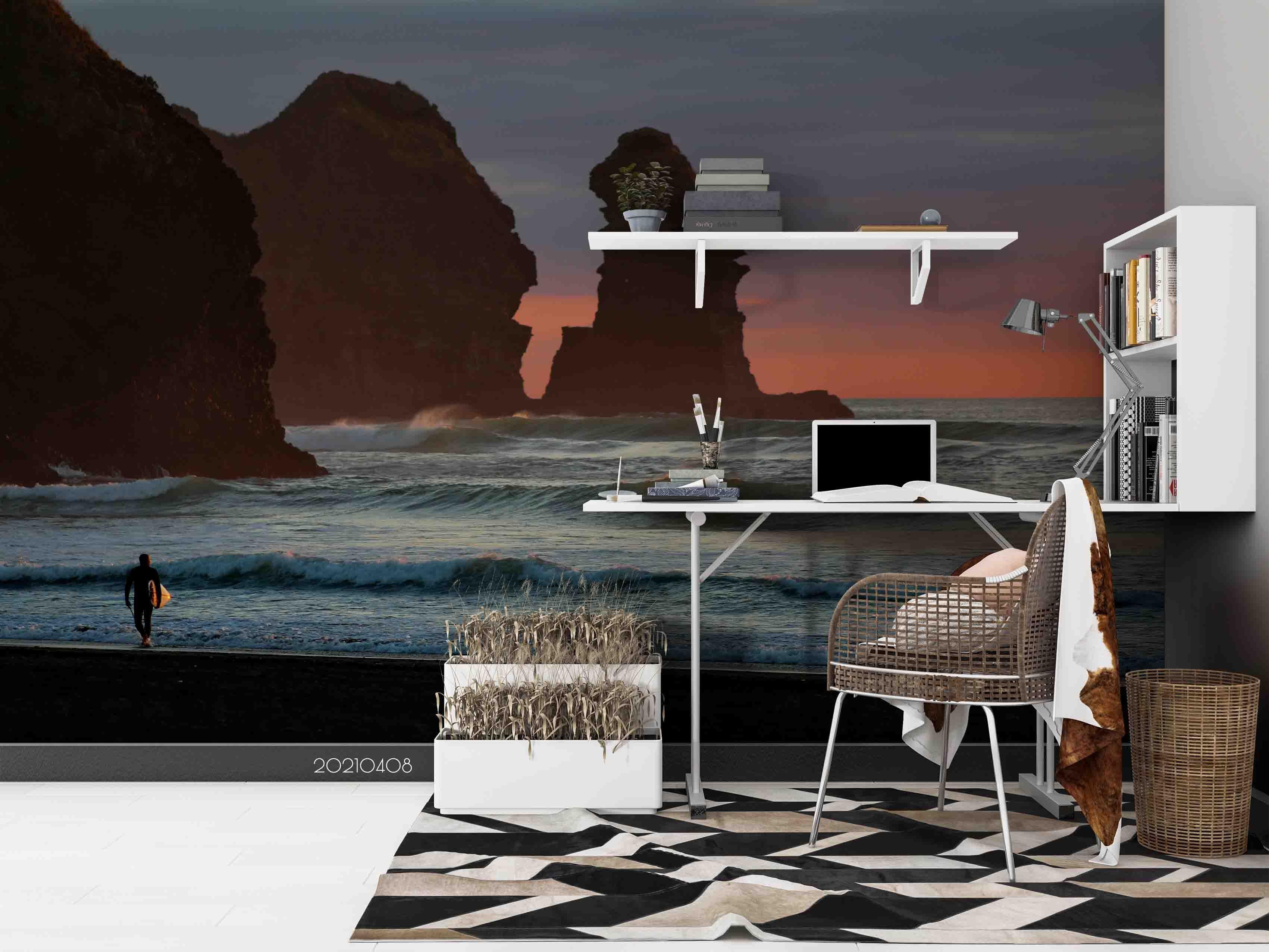 3D Sea Nature Landscape Wall Mural Wallpaper LQH 549- Jess Art Decoration