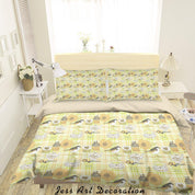 3D Abstract Hand Draw Cartoon Floral Pattern Quilt Cover Set Bedding Set Duvet Cover Pillowcases WJ 3542- Jess Art Decoration