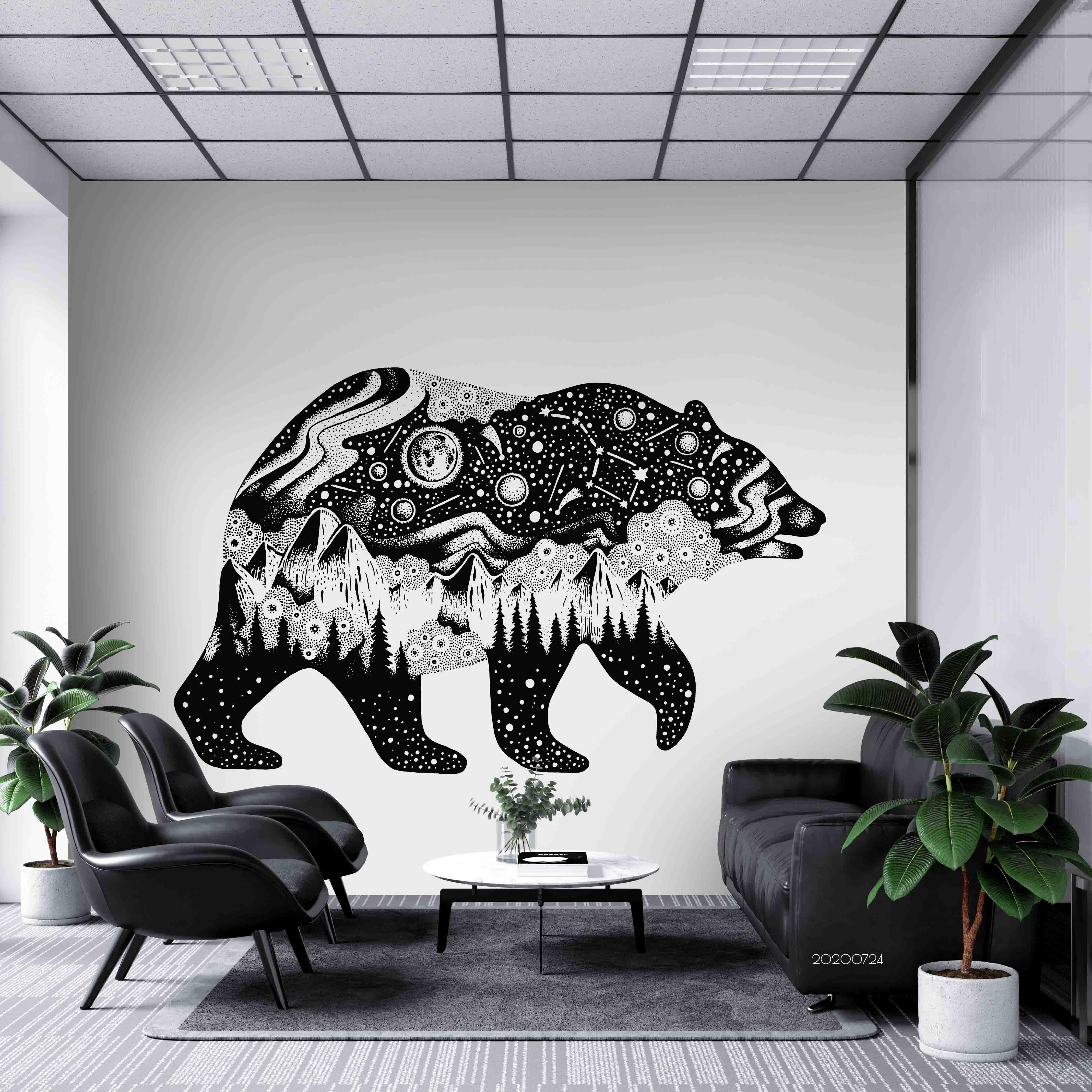 3D Polar Bear Pattern Wall Mural Wallpaper LXL 551- Jess Art Decoration