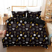 3D Abstract Geometric Pattern Quilt Cover Set Bedding Set Duvet Cover Pillowcases 111- Jess Art Decoration