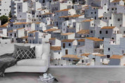 3D White Town Wall Mural Wallpaper SWW4345- Jess Art Decoration