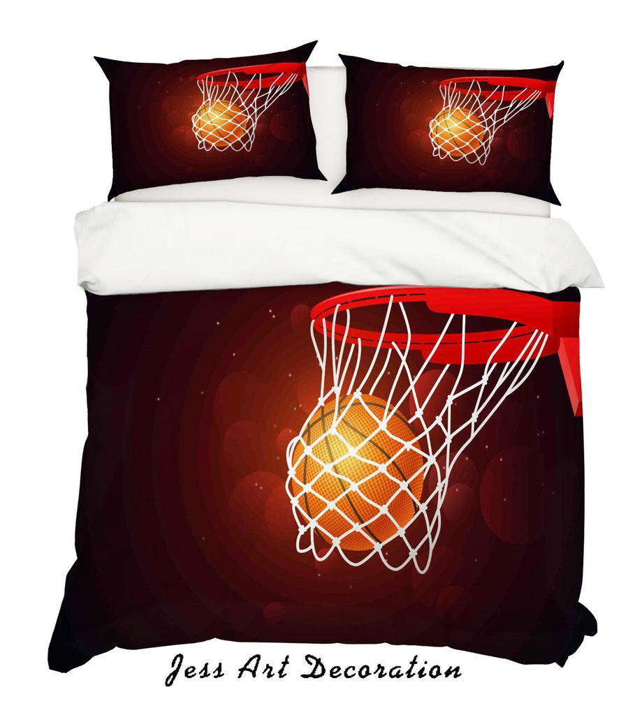 3D Basketball Quilt Cover Set Bedding Set Pillowcases 36