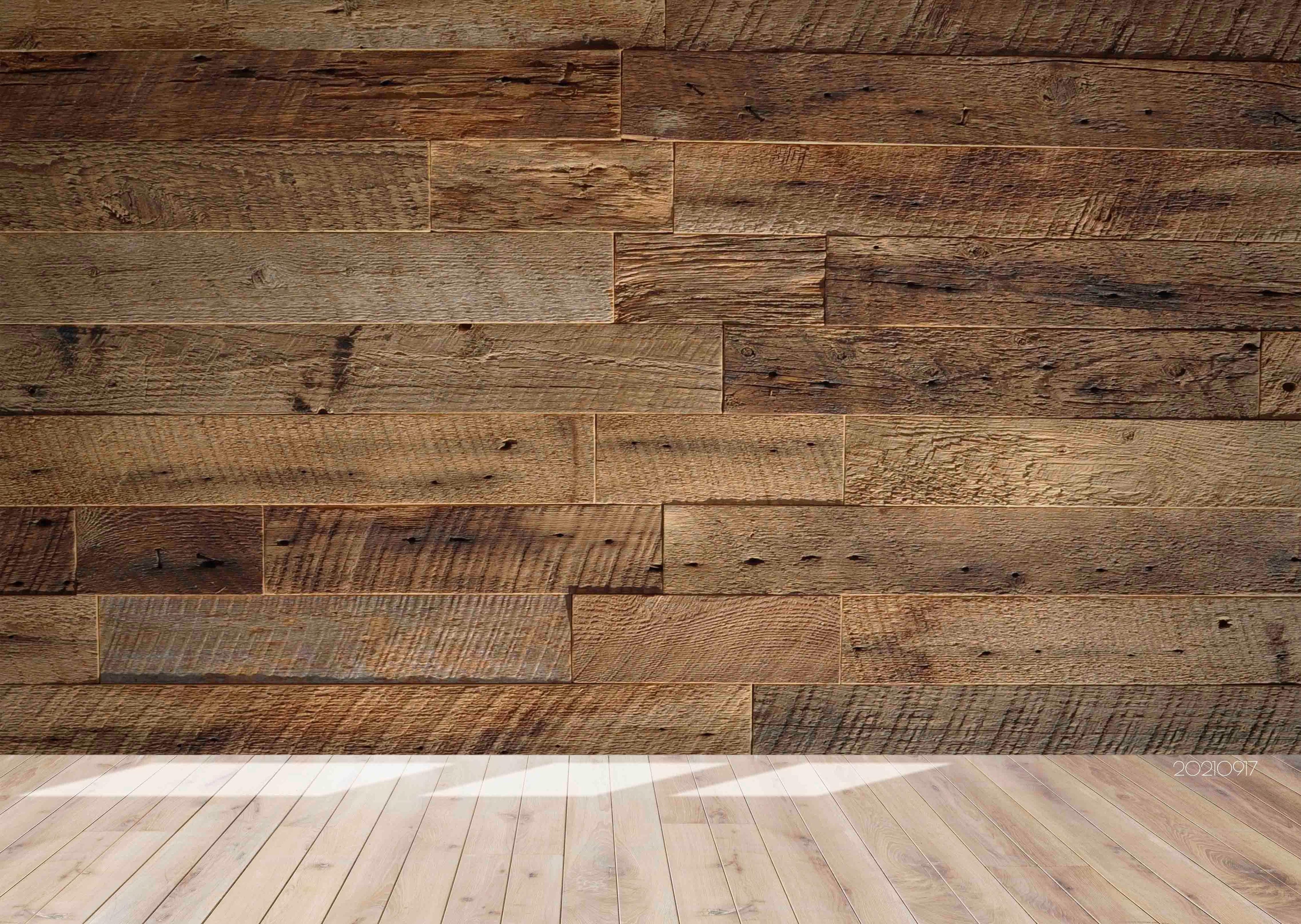 3D Brown Wood Board Texture Wall Mural Wallpaper LQH 64- Jess Art Decoration